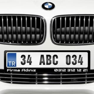 Kişiye Özel Oto Plakalık - 1 Çift