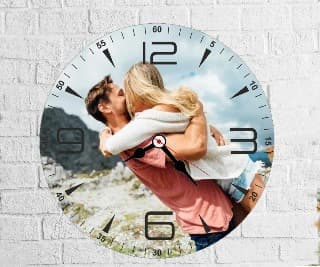 Kişiye Özel Fotoğraflı Duvar Saati 28 cm - Model 1