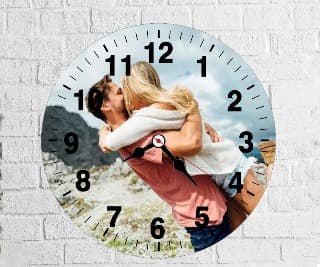 Kişiye Özel Fotoğraflı Duvar Saati 28 cm - Model 2