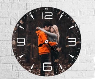 Kişiye Özel Fotoğraflı Duvar Saati 28 cm - Model 5